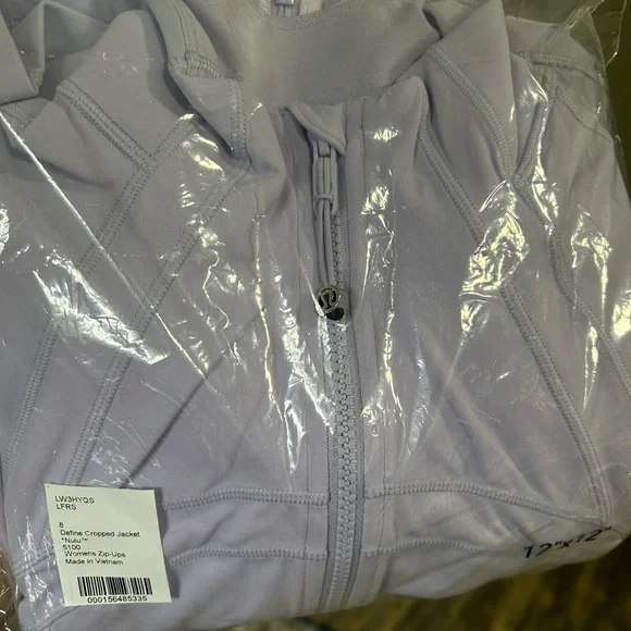 Lululemon Define Cropped Jacket *Nulu LAVENDER FROST - Size 8 - Picture 5 of 8